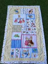 handmade Vintage Peter Rabbit Cot Duvet Blanket Quilt
