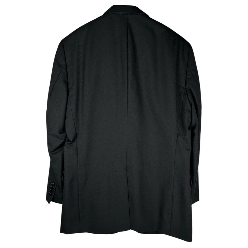 Jos. A. Conjunto de traje de esmoquin de dos piezas pantalones blazer de lana negros Bank para hombre talla 44L Foto 3 de 4