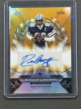 2025 Topps Chrome Hall Of Chrome Autograph Drew Pearson GoldRefractor/50 Cowboys