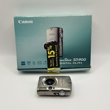 Canon PowerShot ELPH SD900 Silver 10MP 3X Zoom Digital Pocket Camera No Shutter