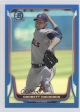 2014 Bowman Chrome Blue Refractor 217/250 Garrett Richards #86 0a1