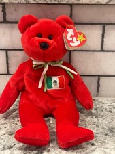 TY Beanie Baby, "Osito" The Bear, Retired Flag Of Mexico