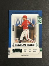 2021 Panini Contenders - Season Ticket Nate Lowe #13 Green