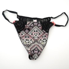 NEW Victoria's Secret VTG PINK Low Rise Lace V-String Thong Panties SMALL