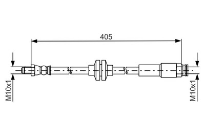 BOSCH 1 987 481 671 Bremsschlauch für FIAT,JEEP,OPEL,VAUXHALL