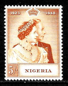 HICK GIRL-MINT  NIGERIA  SC#74    SILVER  WEDDING ISSUE    X3717