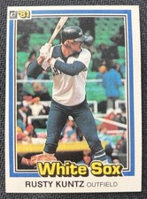 1981 Donruss Rusty Kuntz Rookie Card #282 - Chicago White Sox. rookie card picture
