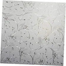  Static Cling Non-Adhesive Window Film Frosted Glass 17.7" x 78.7" Pure
