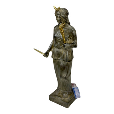 Hecate Hekate Greek Goddess of Magic Night Moon Greek Moldano Cast Stone Statue