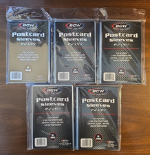 500 BCW Archival Postcard Sleeves – Standard Size, 2 Mil Thick, Acid-Free, No PV
