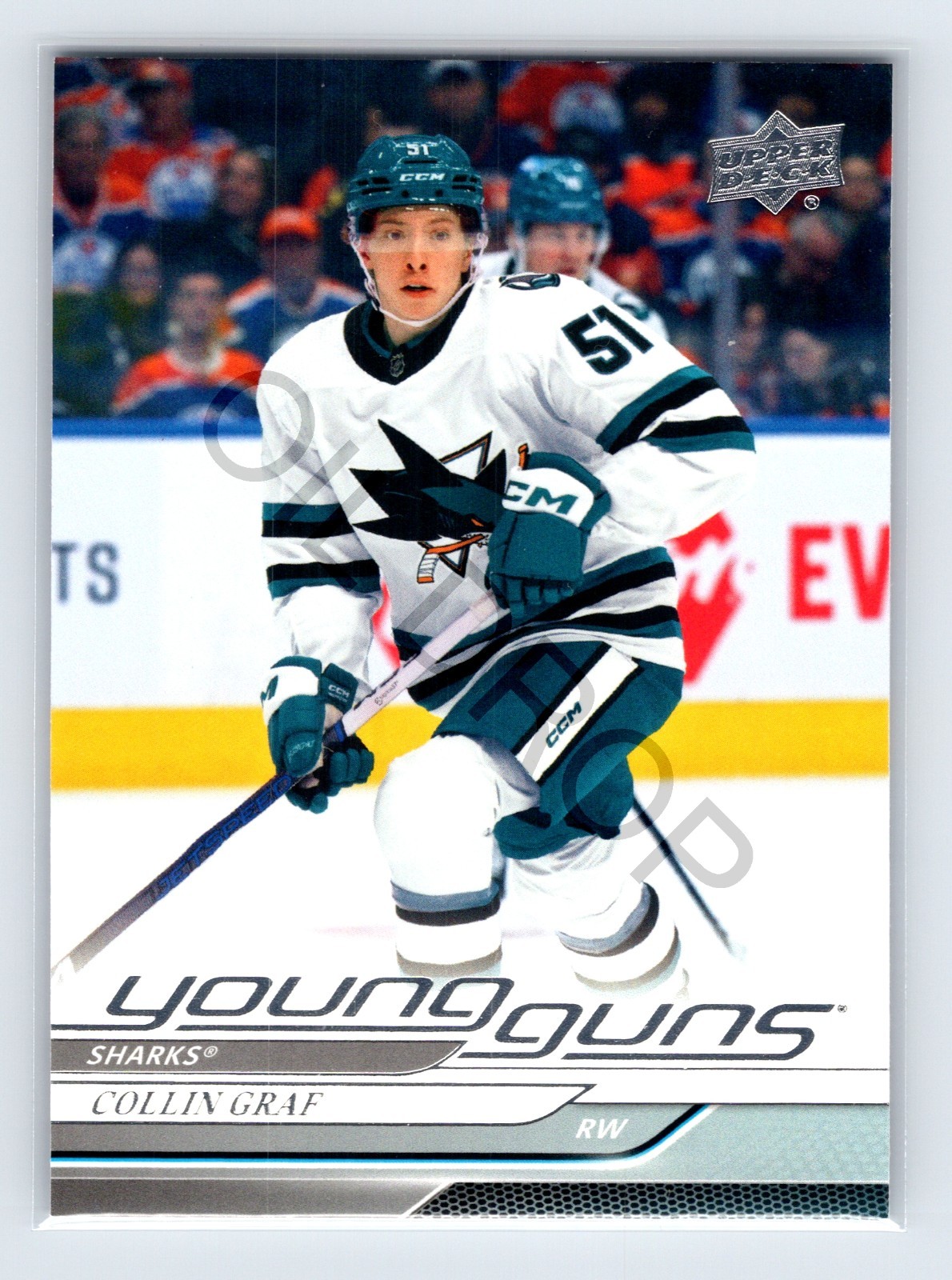 2024-25 Upper Deck Series 1 Young Guns Collin Graf YG RC Card# 223