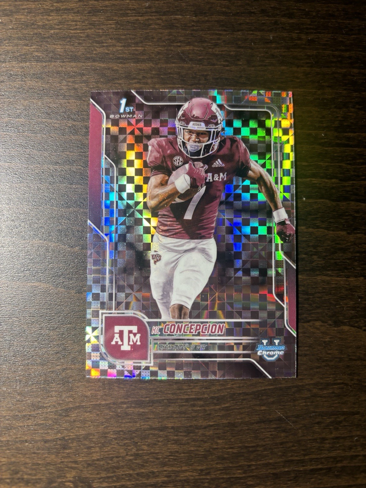 2025 Bowman Chrome U KC Concepcion #91 1st Xfractor Texas A&M