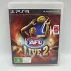 AFL Live 2 - PS3 Game PAL Sony PlayStation 3 Complete With Manual