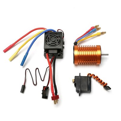 High Power 60A Brushless Regler mit 3650 Motor und Metallsteuerung für WLtoys RC