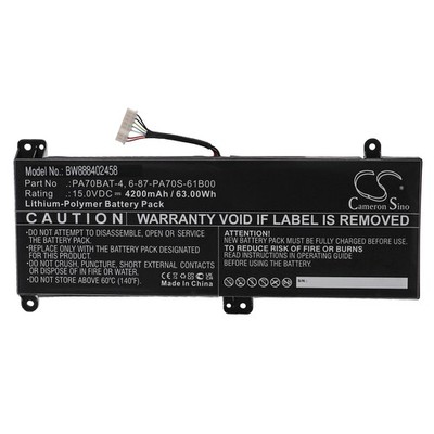 Akku für Hasee PA70BAT-4 6-87-PA70S-61B00 4200mAh 15V