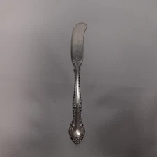 Gorham English Gadroon Flat Handle Butter Spreader Solid Sterling Flatware 5.75”