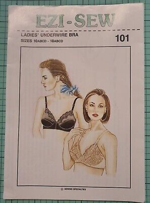 Sewing Pattern Underwire Bra Sizes 10ABCD - 18ABCD UNCUT Ezi-sew