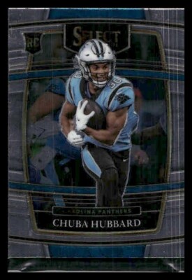 2021 Panini Select #76 Chuba Hubbard Rookie Carolina Panthers