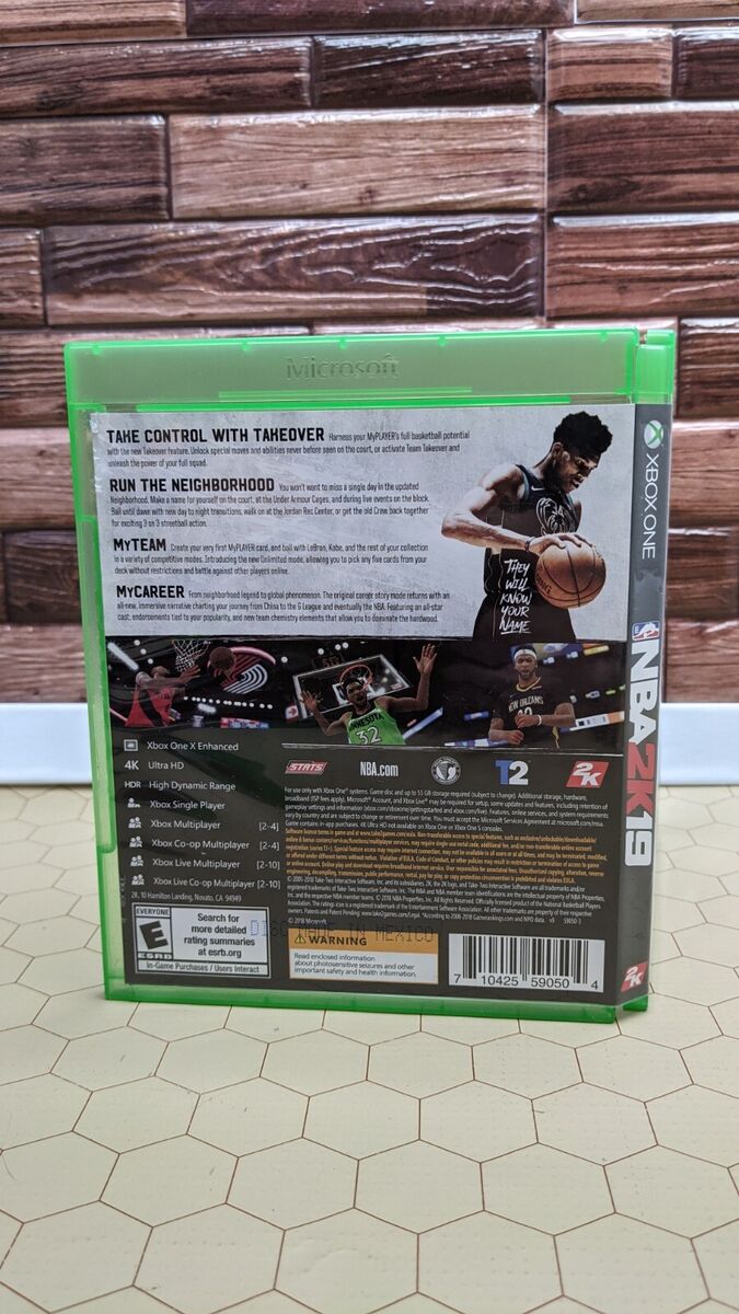 NBA 2K18 & 2K19 2 Game Bundle (Microsoft Xbox One) w/ Case & Manual  710425590504