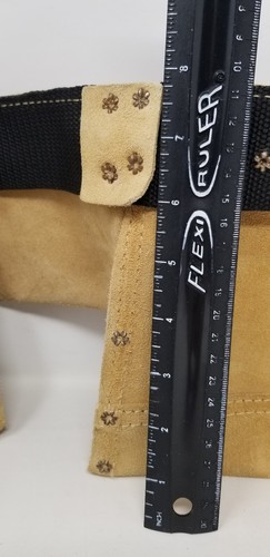 McGuire-Nicholas Arbeitskleidung Zimmermann Gürtel Wildleder Leder Werkzeugtasche Hammerschlaufe - Bild 5 von 12