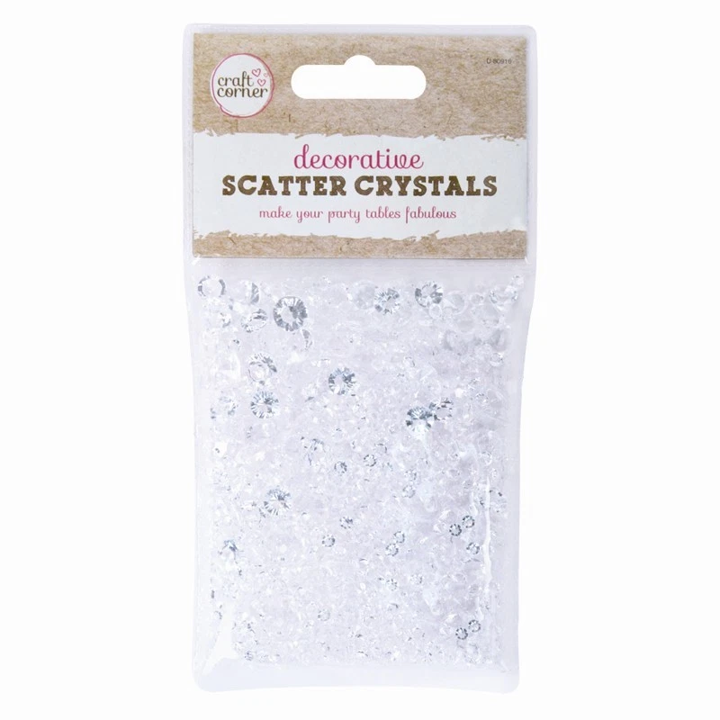 Paquete de 24 cristales transparentes para boda decoración de mesa diamante confeti brillante Foto 3 de 3