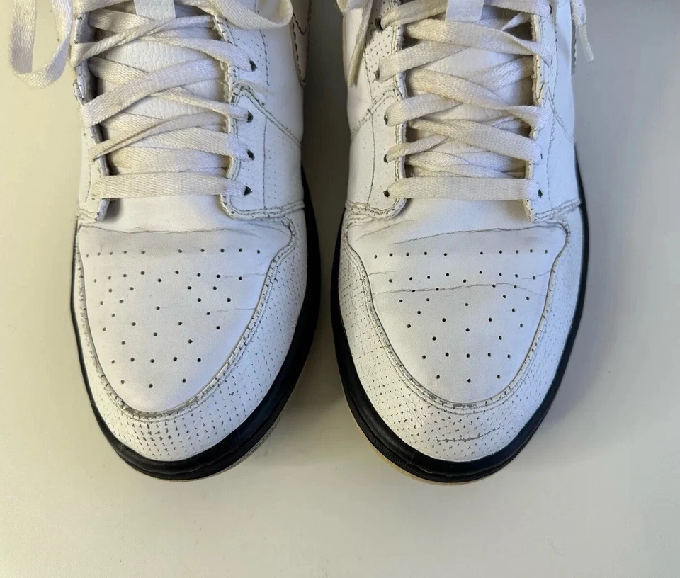 Nike Air Jordan 1 Retro Cinco de Mayo Hombres Blanco 2009 Zapatilla 136065-107 Talla 12 Foto 4 de 4