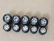 GS0013 RUBBER WHEELS TIRES 5 SETS 1/64 SIZE HOT WHEELS 55 CHEVY GASSER
