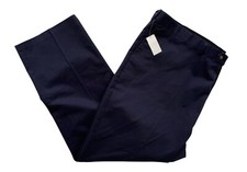 Roundtree Yorke Travel Smart Navy Blue Classic Fit Flat Front Pants 54 X 32
