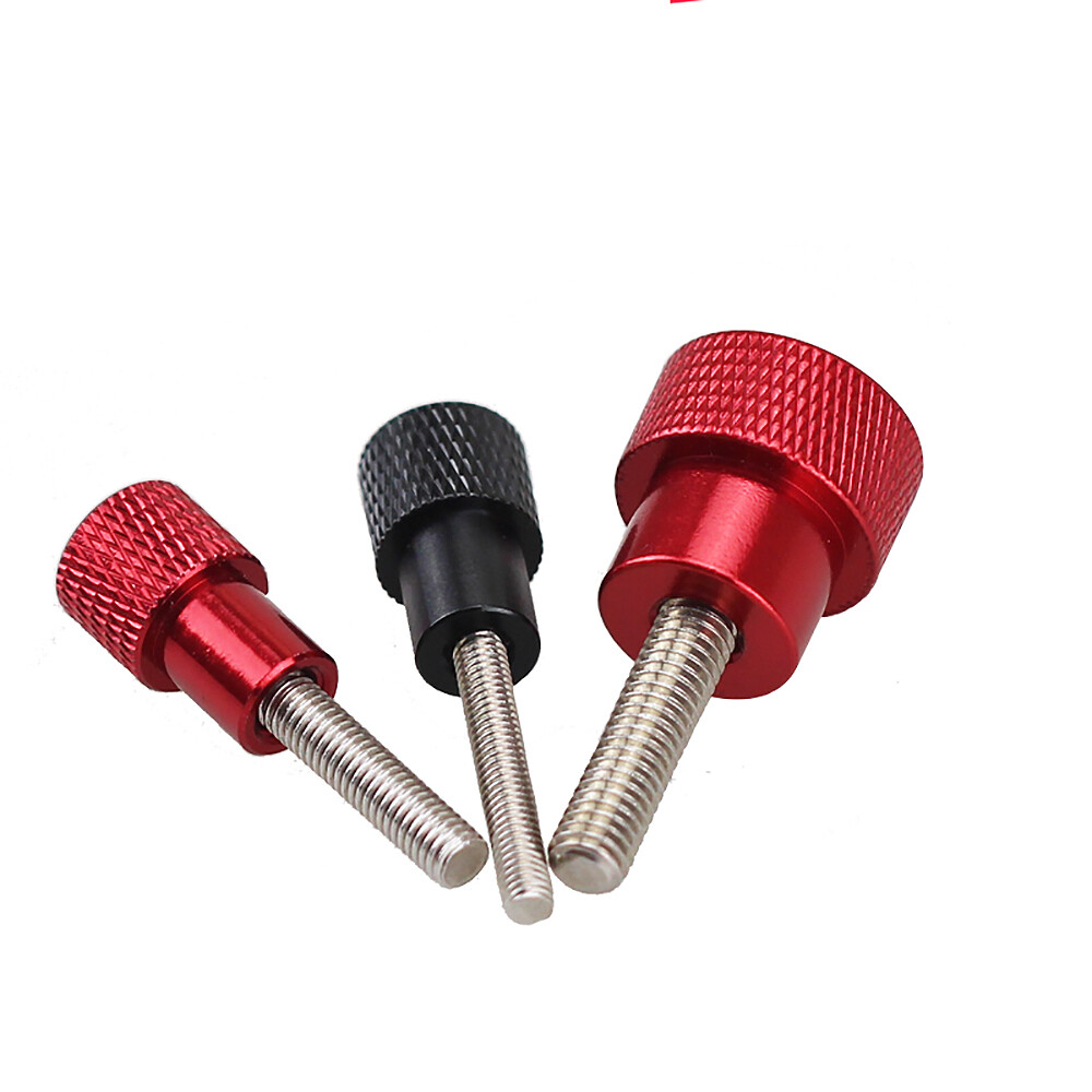 M8 M10 Knurled Thumb Screw Grip Knob Aluminum Head & Stainless Steel