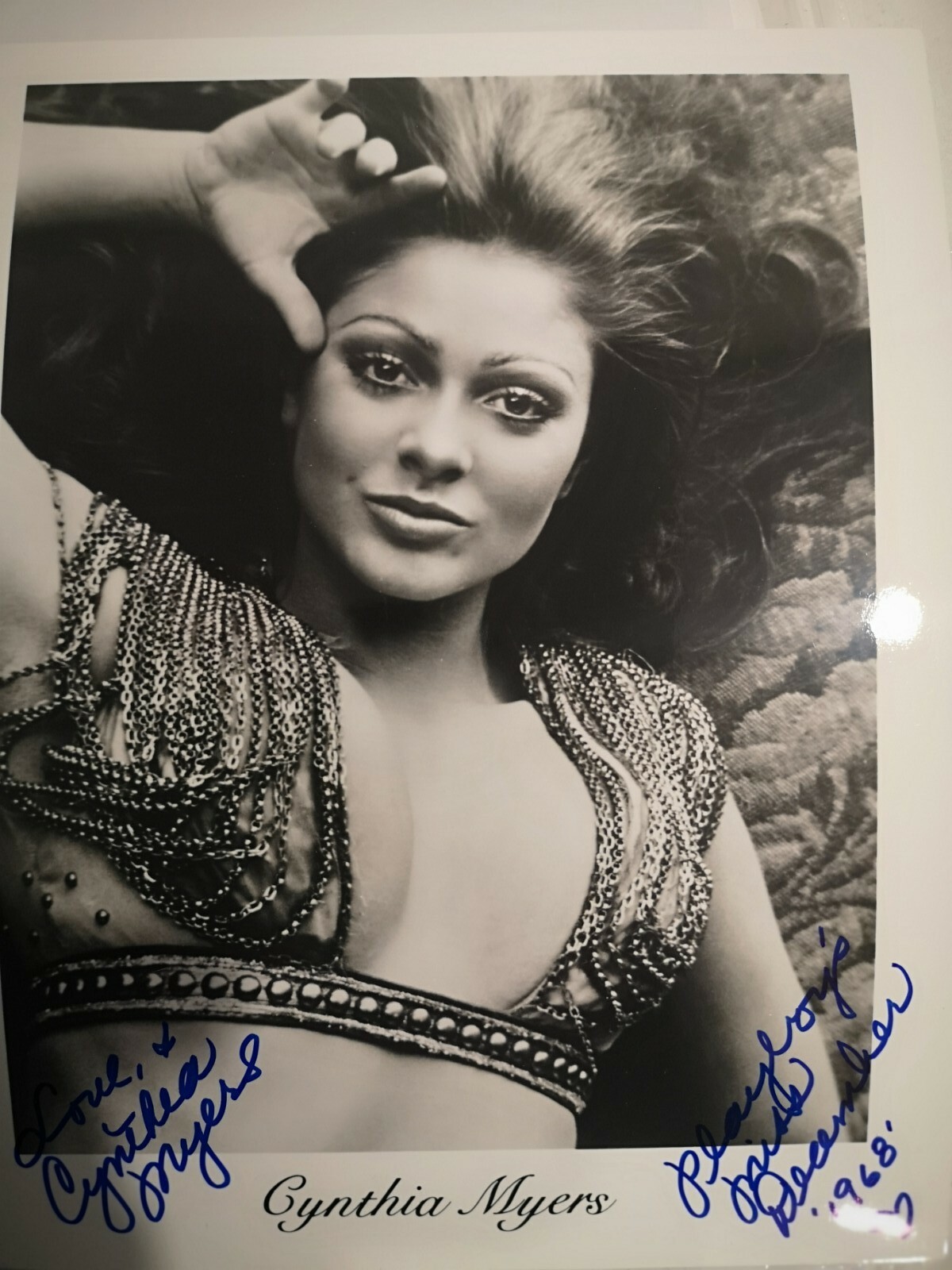 Cynthia Myers Signed Photo playboy playmate December 1968 RIP | eBay