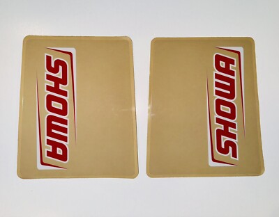 SHOWA Fork STICKERS Mx Dirt Bike GRAPHICS FITS ALL Bikes! Black,Whit & Red  Logo