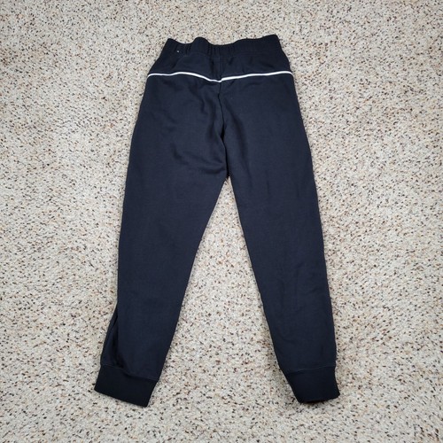 Nike Pants Girls Large Black White Logo Athletic Jogger Sweat Pant Gym 26x25 A5* - Picture 8 of 11
