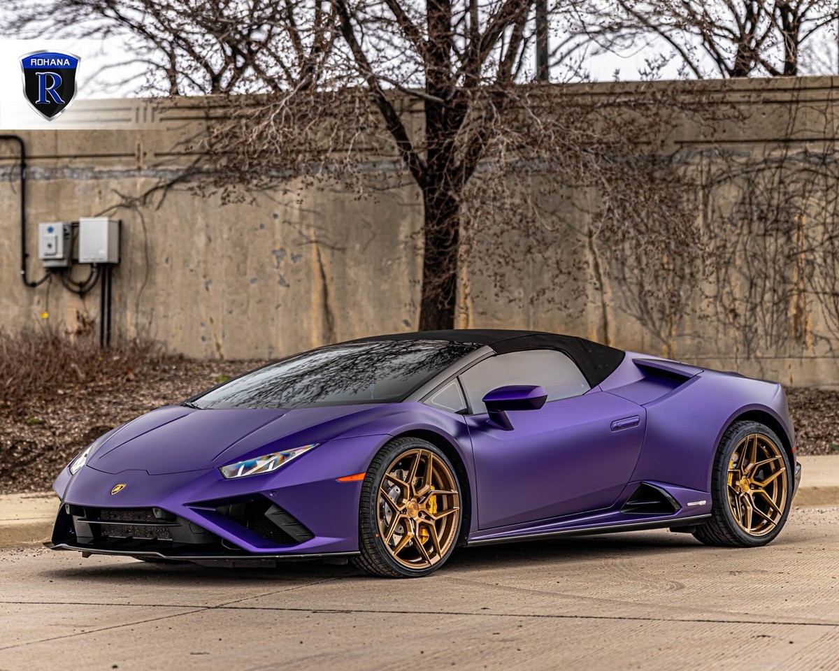 20” ROHANA RFX11 BRONZE CONCAVE WHEELS FOR LAMBORGHINI HURACAN