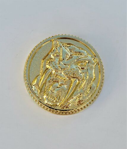 Legacy SABRETOOTH TIGER Dino Power Coin-Gold Made for Legacy Ranger Morpher Prop - Picture 2 of 3