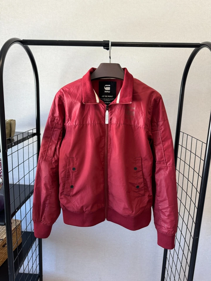 Chaleco G-STAR RAW Nancor Para Hombres L Chaqueta Cortavientos Bombardero Malla Foto 2 de 4