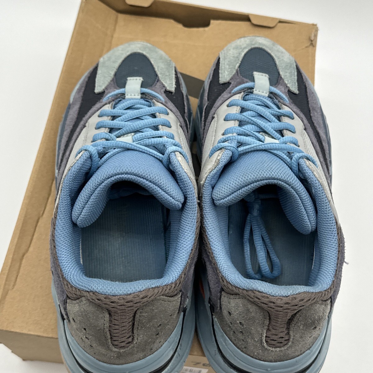 Size 10 - adidas Yeezy Boost 700 V1 Carbon Blue Orange Suede Size 10 - adidas Yeezy Boost 700 V1 Carbon Blue Orange Suede