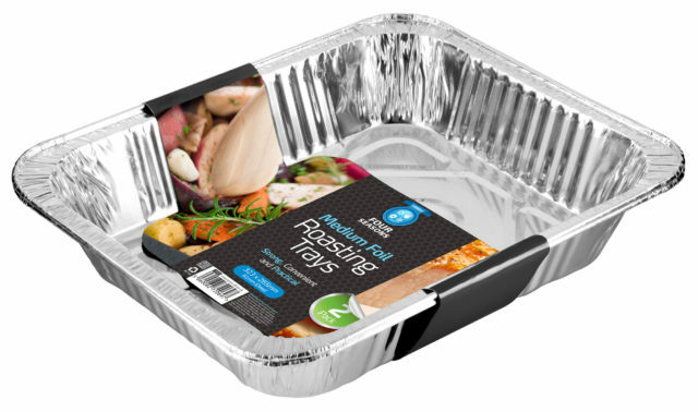 Roasting Trays Aluminium Foil Tin Dish Oven Baking Roasting Cooking Food Buffet