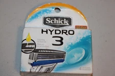 Schick Hydro 3 Refill Razor Blades for Men, 4 Refill Cartridges NEW SEALED