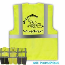 Mantrailing 2 Sicherheitsweste ★ WUNSCHTEXT ★ Warnweste Hundesportweste Fährten