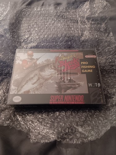 Super Black Bass SNES CIB sealed Toys R Us sticker