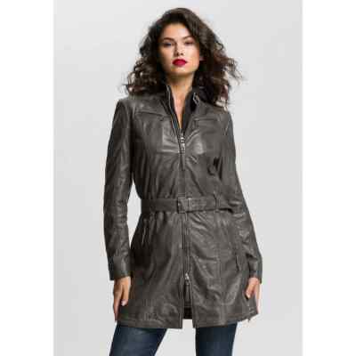 Mauritius BENTE2 Dark Anthrazit Gr. 2XL Damen Lederjacke UVP: 249,99  (1138)