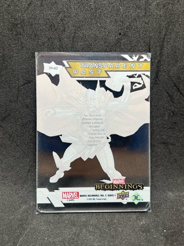 2022 Ponte Superiore Marvel Beginnings Vol 2 Serie 1 Trasparente Passato Thor kn8 - Foto 2 di 2