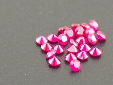 2mm Natural Ruby Rubies Reddish Round Cut Heat Treated Loose Gemstone Gems