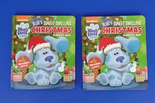 2 Nickelodeon Blue's Clues & You Sweet Smelling Christmas Scratch & Sniff Books