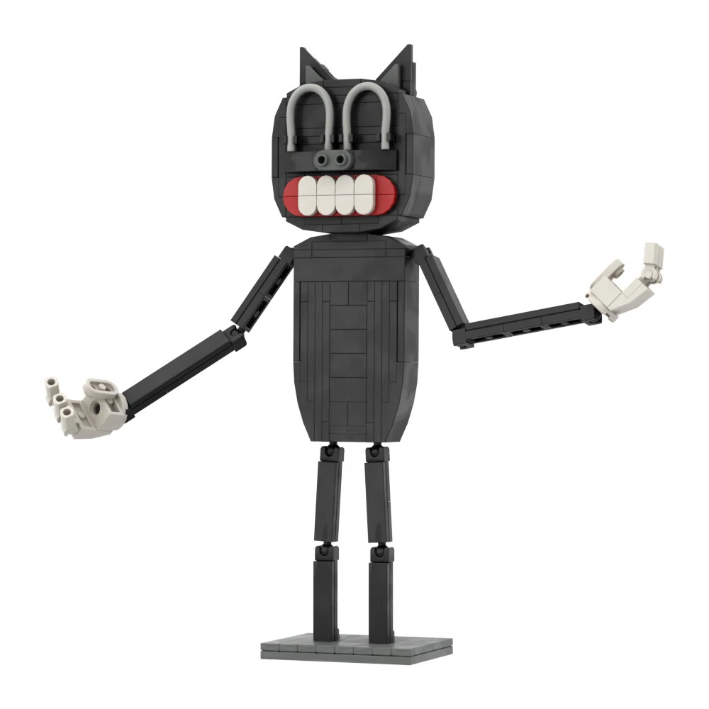 Scary Cartoon Cat Model 197 Pieces Gift Building Toys Set for Kids
