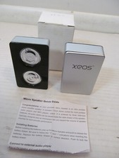 Xeos Micro Speakers Battery Powered Wired Connection, Silver
