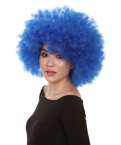 Women's Bubble Lucy Wig | Afro Jumbo Blue Cosplay Wig HW-042 - Picture 2 of 9