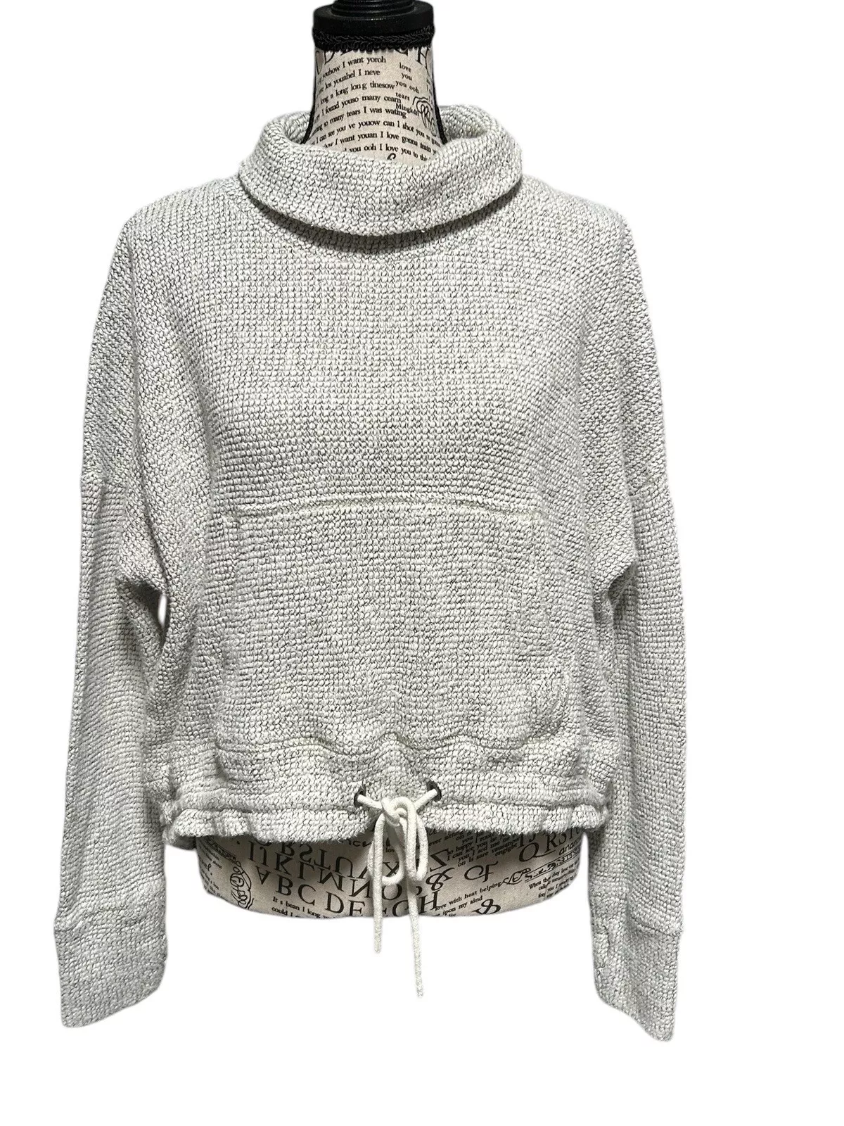 sweaty-betty restful boucle textured pullover sweatshirt