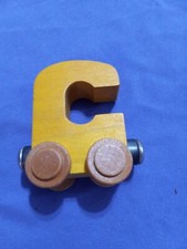 Wooden Name Train Magnetic Letter- YELLOW C kids letter train