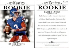 2024 Leaf ROOKIE RYDER LYONS #RA-41 USC TROJANS
